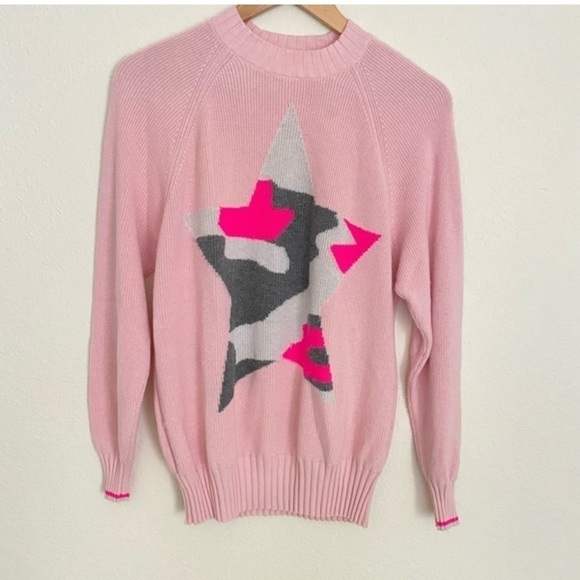 WISPR By Brodie Pink Camo Star Sweater - Picture 1 of 11